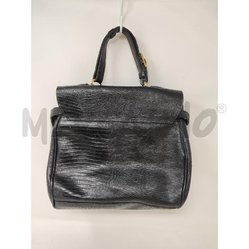 BORSA DONNA PELLE NERA A MANO PATTA FIBBIA  | Mercatino dell'Usato Vinci - fraz. sovigliana 2