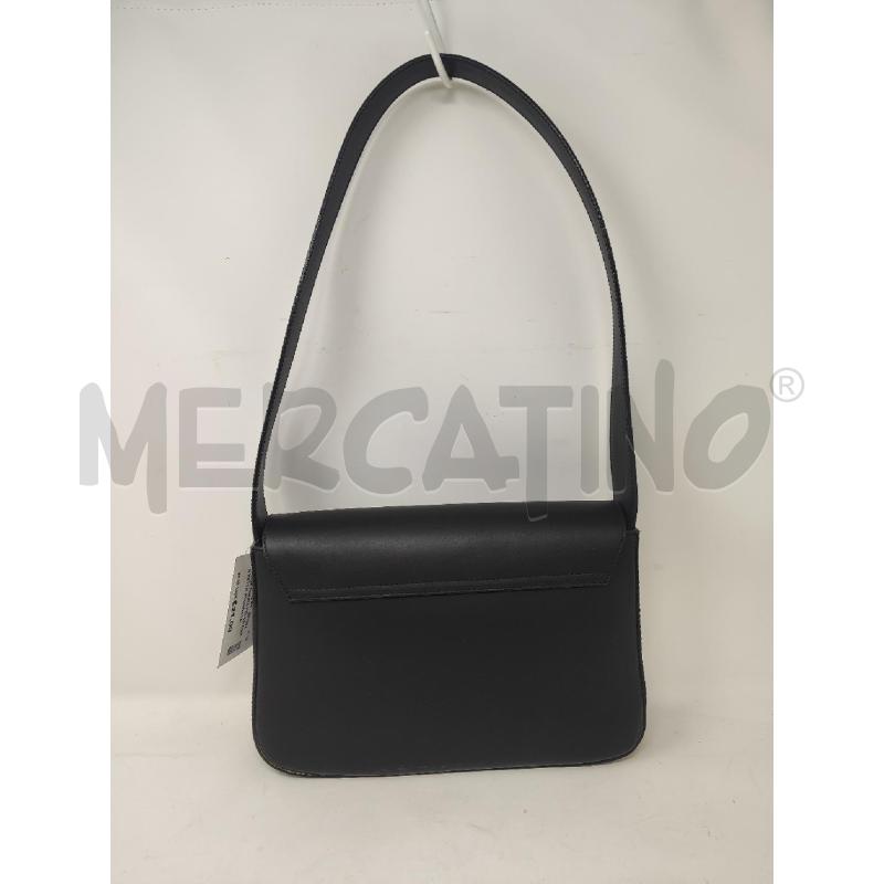 BORSA DONNA PELLE NERA PATTA STONDATA  | Mercatino dell'Usato Vinci - fraz. sovigliana 2