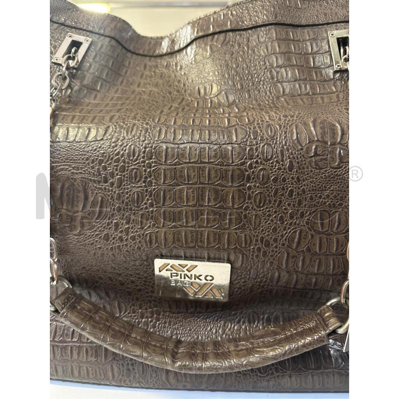 BORSA DONNA PINKO PELLE BEIGE 2 MANICI CATENA  | Mercatino dell'Usato Vinci - fraz. sovigliana 2