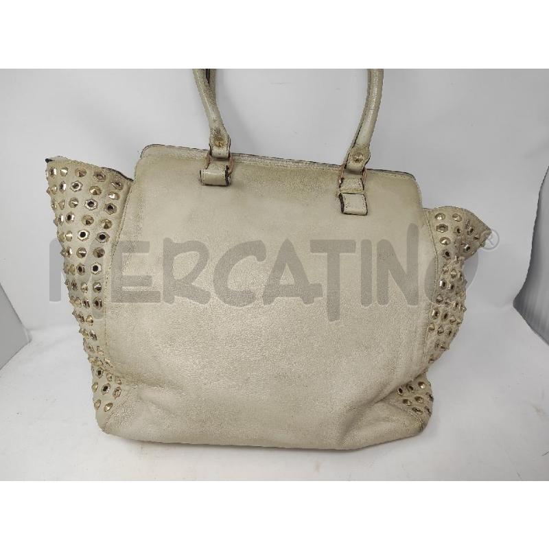 BORSA DONNA PINKO PELLE BEIGE LATO BORCHIE  | Mercatino dell'Usato Vinci - fraz. sovigliana 3