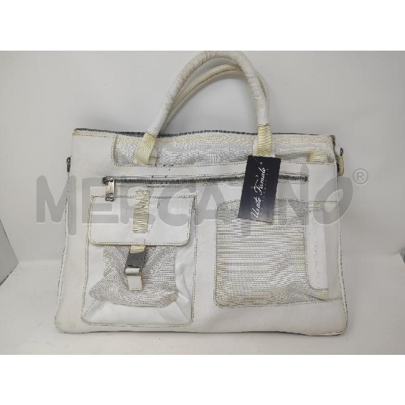 BORSA DONNA PIQUADRO TESSUTO BIANCO  | Mercatino dell'Usato Vinci - fraz. sovigliana 3