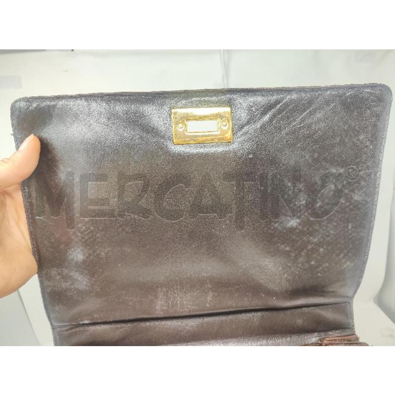 BORSA DONNA PITONE MARRONE 3 SCOMPARTI CHIUSURA VITE | Mercatino dell'Usato Vinci - fraz. sovigliana 4