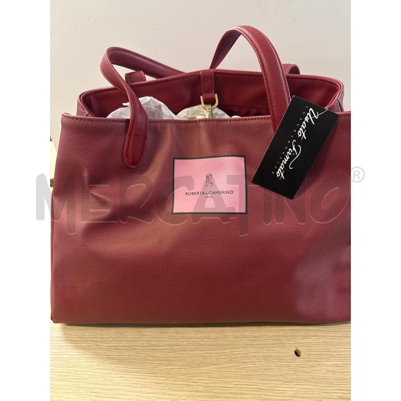 BORSA DONNA ROBERTA DI CAMERINO BORDEAUX | Mercatino dell'Usato Vinci - fraz. sovigliana 1
