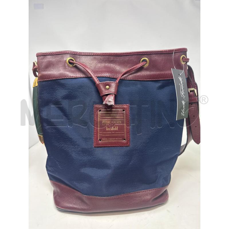BORSA DONNA SECCHIELLO PIERO GUIDI TESSUTO BLU  | Mercatino dell'Usato Vinci - fraz. sovigliana 1