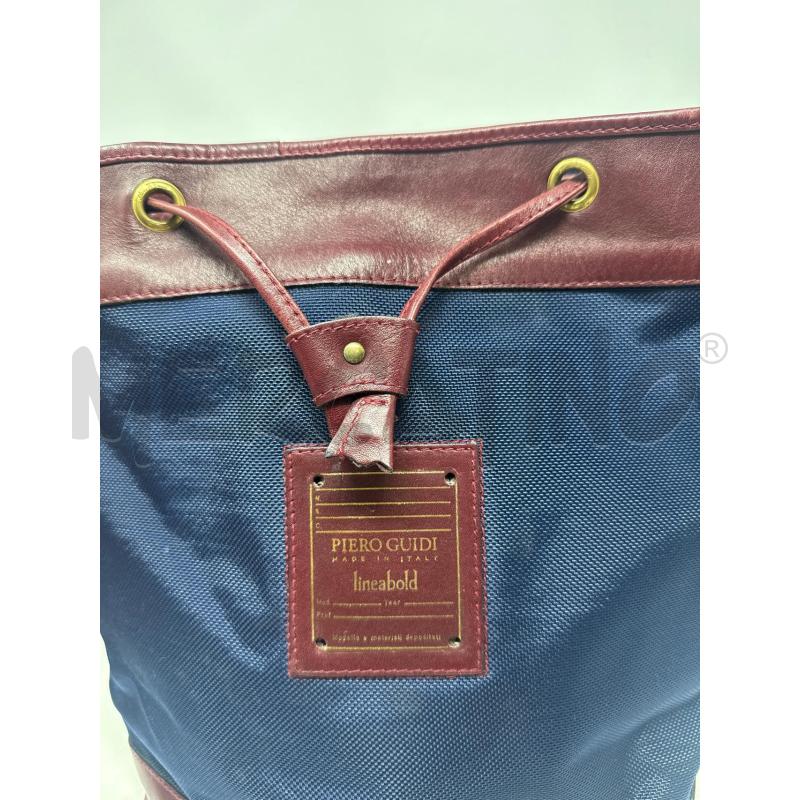 BORSA DONNA SECCHIELLO PIERO GUIDI TESSUTO BLU  | Mercatino dell'Usato Vinci - fraz. sovigliana 2