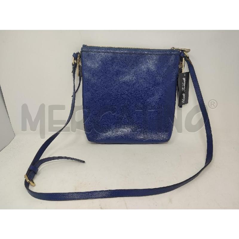 BORSA DONNA TRACOLLA COCCINELLE PELLE BLU  | Mercatino dell'Usato Vinci - fraz. sovigliana 1