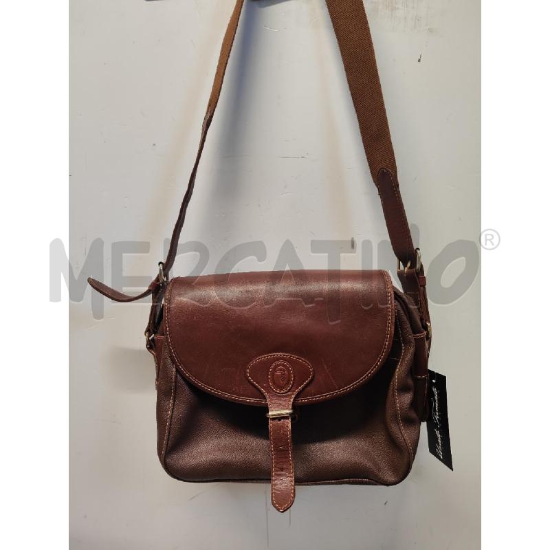 BORSA DONNA TRUSSARDI MARRONE PATTA CON FIBBIA  | Mercatino dell'Usato Vinci - fraz. sovigliana 1