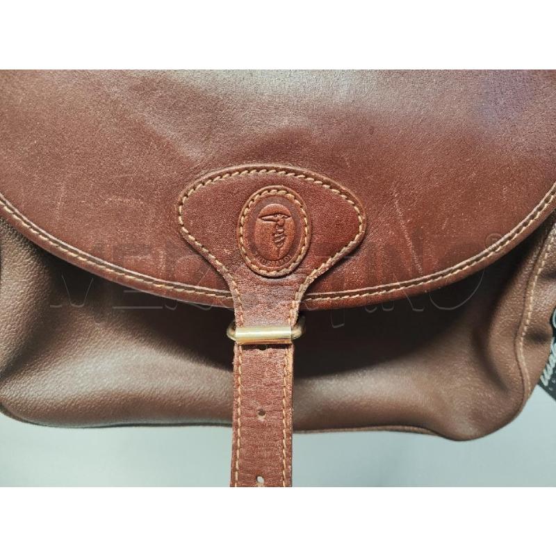 BORSA DONNA TRUSSARDI MARRONE PATTA CON FIBBIA  | Mercatino dell'Usato Vinci - fraz. sovigliana 2