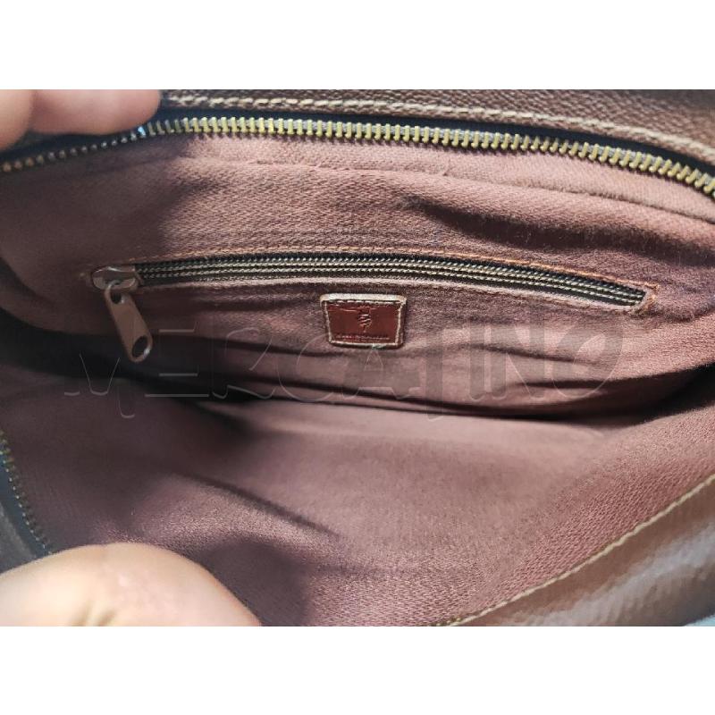 BORSA DONNA TRUSSARDI MARRONE PATTA CON FIBBIA  | Mercatino dell'Usato Vinci - fraz. sovigliana 3
