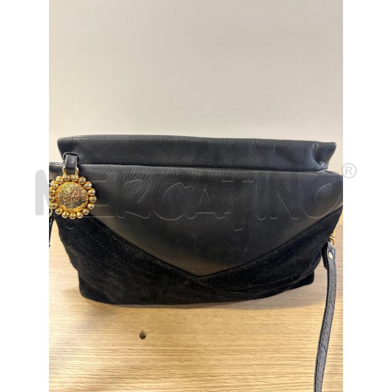 BORSA DONNA UNGARO PELLE NERA E SCAMOSCIATA  | Mercatino dell'Usato Vinci - fraz. sovigliana 1
