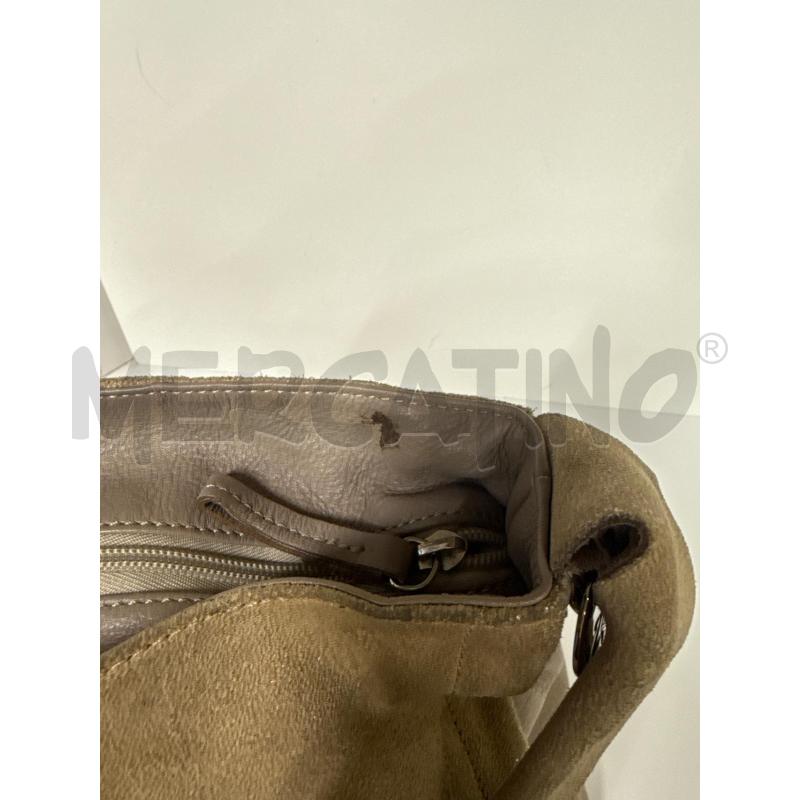 BORSA DONNA ZIPPO PELLE CIPRIA E SCAMOSCIATA  | Mercatino dell'Usato Vinci - fraz. sovigliana 3