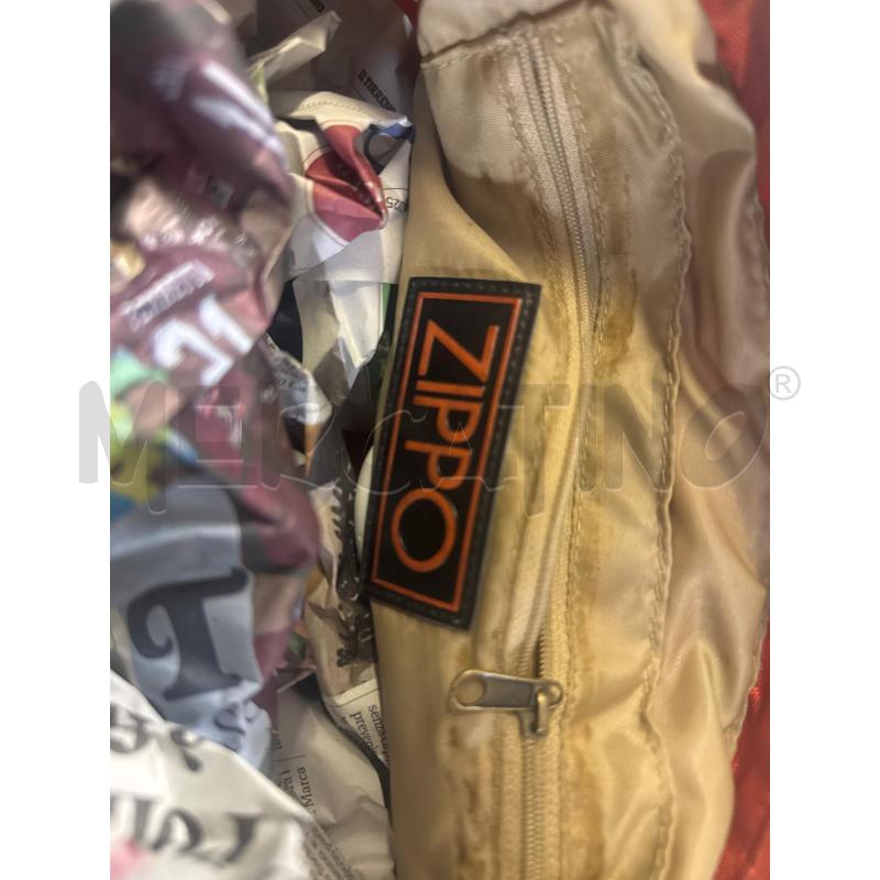 BORSA DONNA ZIPPO TESSUTO E INSERTI PELLE ARANCIO | Mercatino dell'Usato Vinci - fraz. sovigliana 3