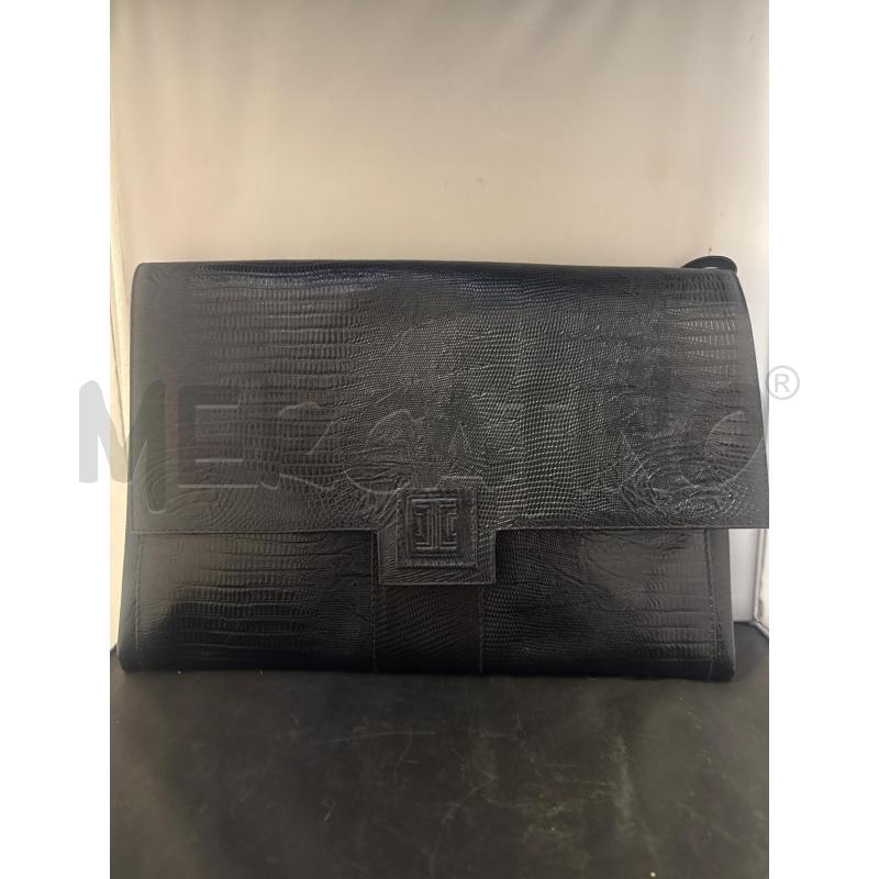 BORSA DONNA # BUSTA PELLE BLU PATTA CON QUADRATO | Mercatino dell'Usato Vinci - fraz. sovigliana 1