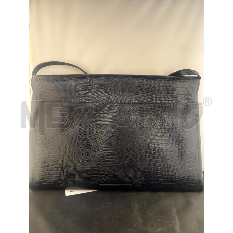 BORSA DONNA # BUSTA PELLE BLU PATTA CON QUADRATO | Mercatino dell'Usato Vinci - fraz. sovigliana 2