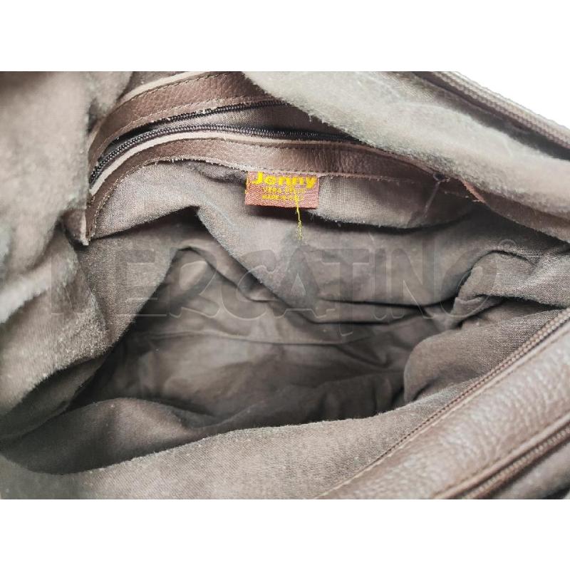 BORSA DONNA # JENNY PELLE MARRONE 4 ZIP | Mercatino dell'Usato Vinci - fraz. sovigliana 3