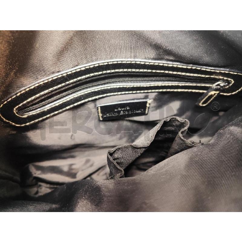 BORSA DONNA # LAURA BIAGIOTTI TESSUTO NERO TASCHINO CON PATTA | Mercatino dell'Usato Vinci - fraz. sovigliana 5
