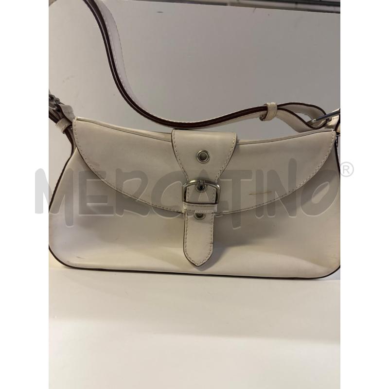 BORSA DONNA # MAZZINI PELLE BIANCA FIBBIA | Mercatino dell'Usato Vinci - fraz. sovigliana 1