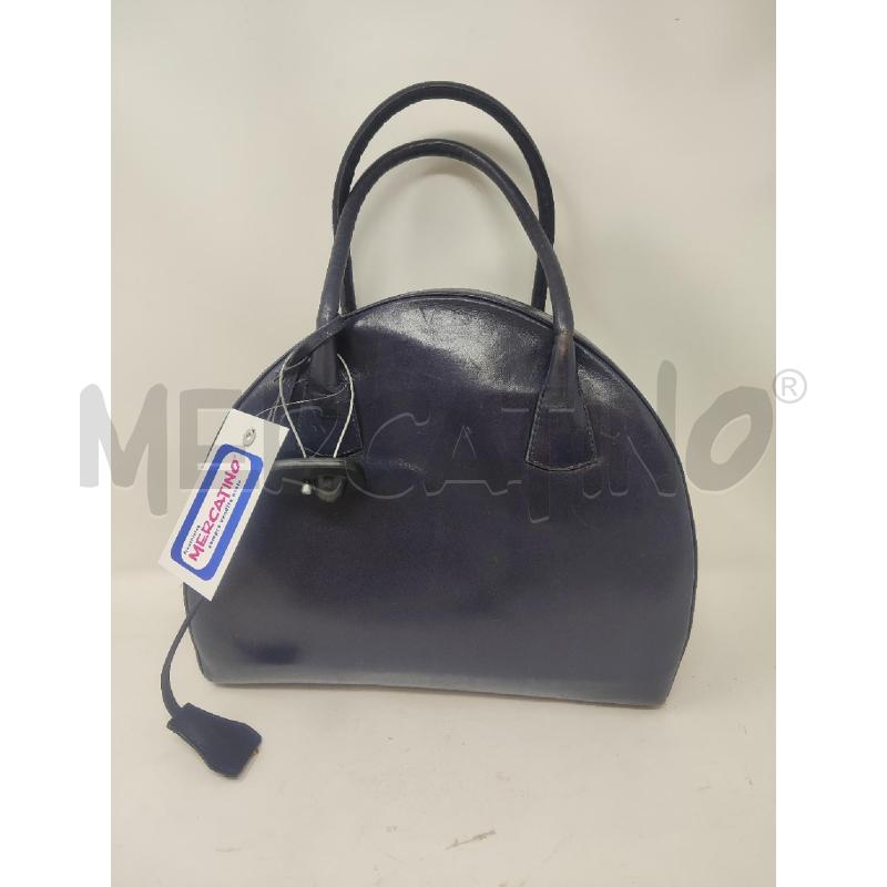BORSA DONNA # PELLE BLU BAULETTO 2 MANICI | Mercatino dell'Usato Vinci - fraz. sovigliana 1