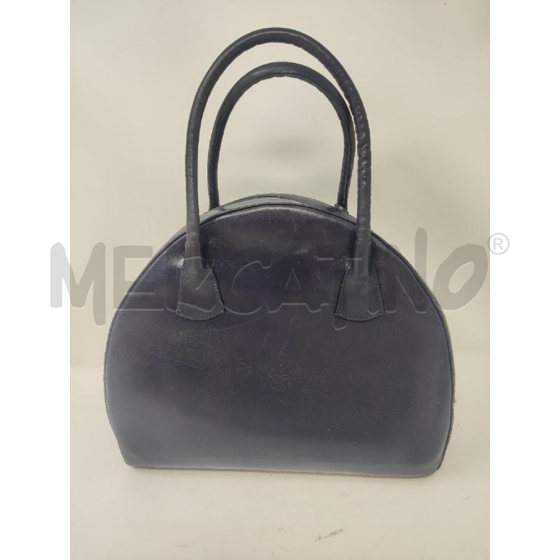 BORSA DONNA # PELLE BLU BAULETTO 2 MANICI | Mercatino dell'Usato Vinci - fraz. sovigliana 2