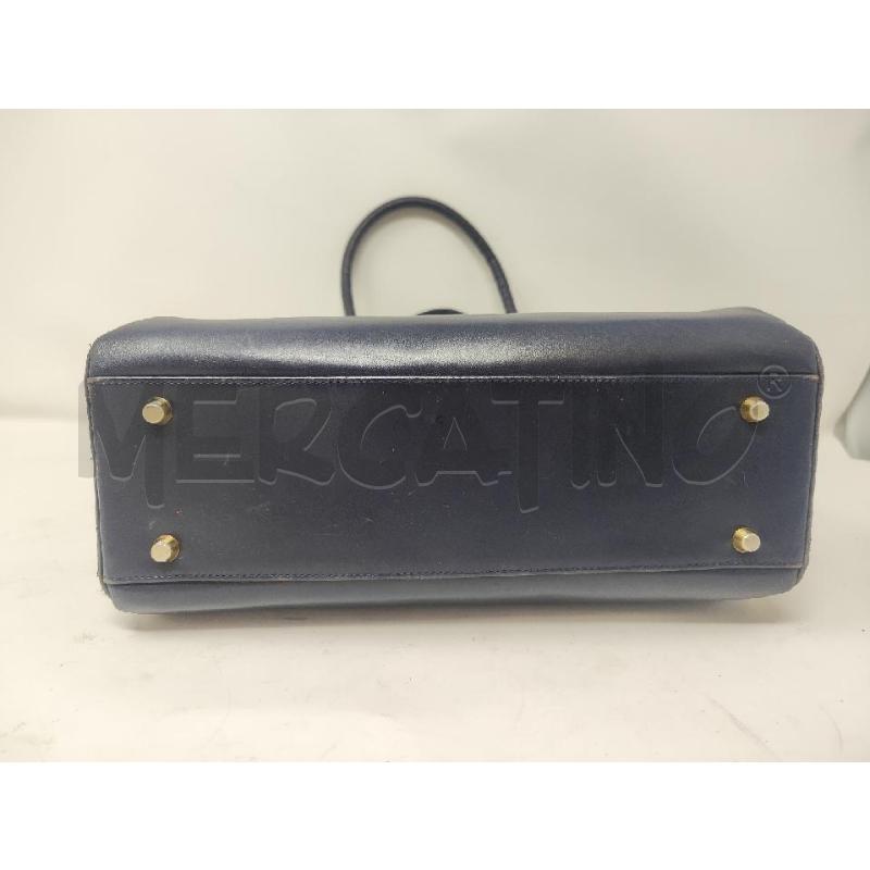 BORSA DONNA # PELLE BLU BAULETTO 2 MANICI | Mercatino dell'Usato Vinci - fraz. sovigliana 3