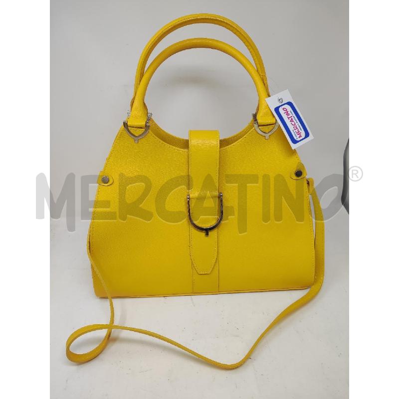 BORSA DONNA # PELLE GIALLA 2 MANICI | Mercatino dell'Usato Vinci - fraz. sovigliana 1