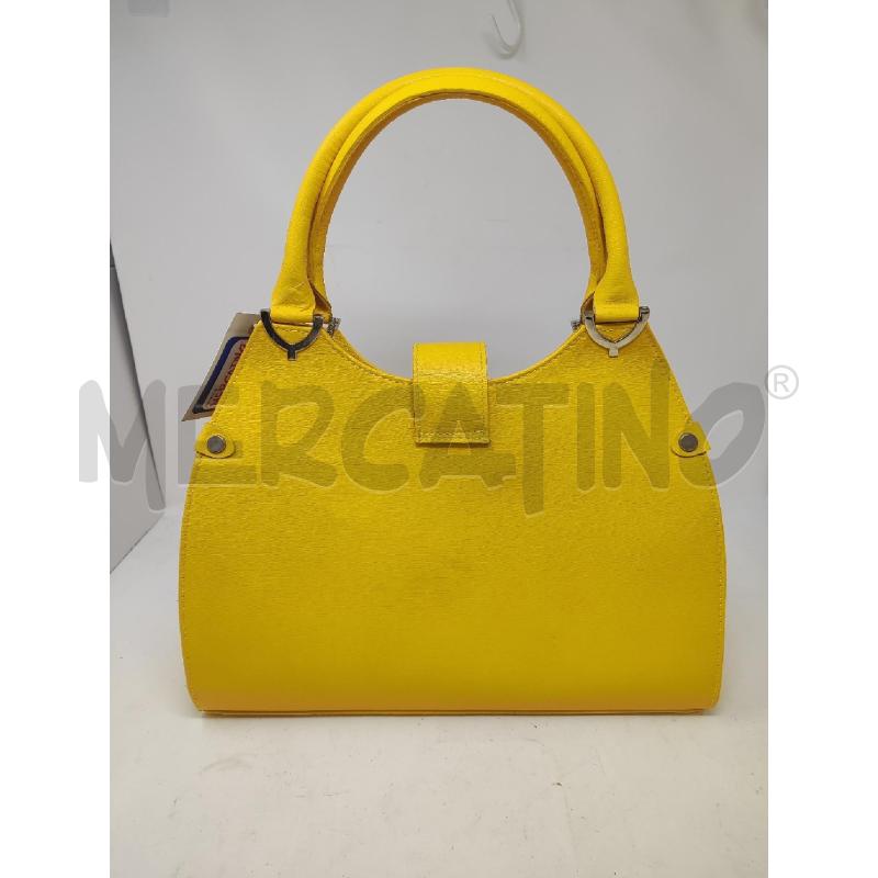 BORSA DONNA # PELLE GIALLA 2 MANICI | Mercatino dell'Usato Vinci - fraz. sovigliana 2