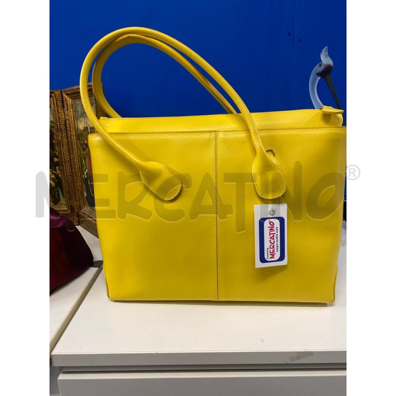 BORSA DONNA # PELLE GIALLA NUOVA | Mercatino dell'Usato Vinci - fraz. sovigliana 1