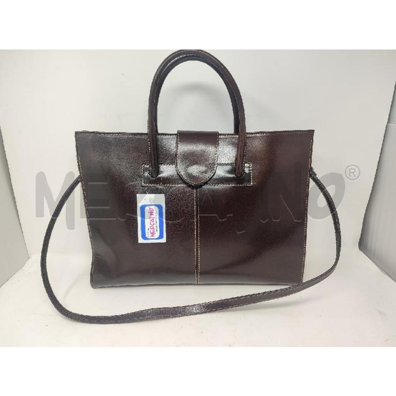 BORSA DONNA # PELLE MARRONE NUOVA 2 MANICI | Mercatino dell'Usato Vinci - fraz. sovigliana 1