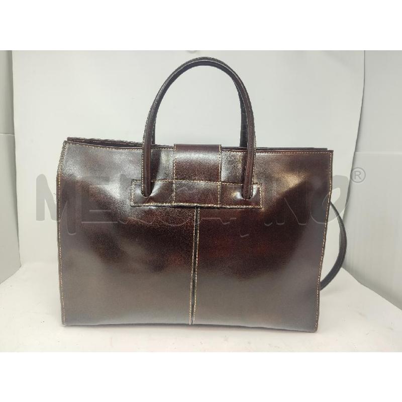 BORSA DONNA # PELLE MARRONE NUOVA 2 MANICI | Mercatino dell'Usato Vinci - fraz. sovigliana 2