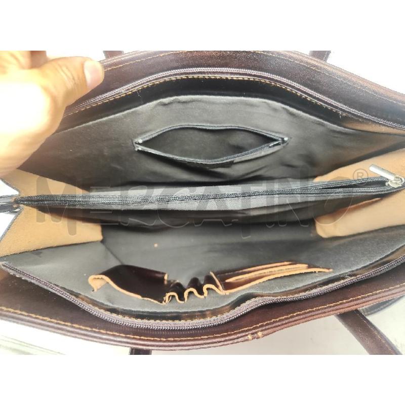 BORSA DONNA # PELLE MARRONE NUOVA 2 MANICI | Mercatino dell'Usato Vinci - fraz. sovigliana 4