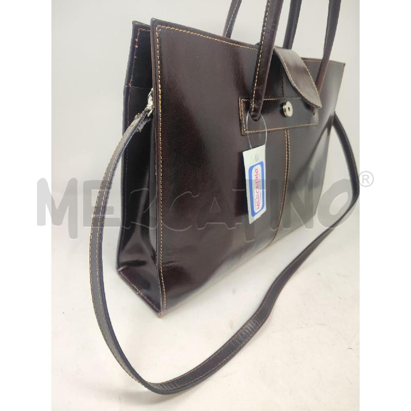 BORSA DONNA # PELLE MARRONE NUOVA 2 MANICI | Mercatino dell'Usato Vinci - fraz. sovigliana 5