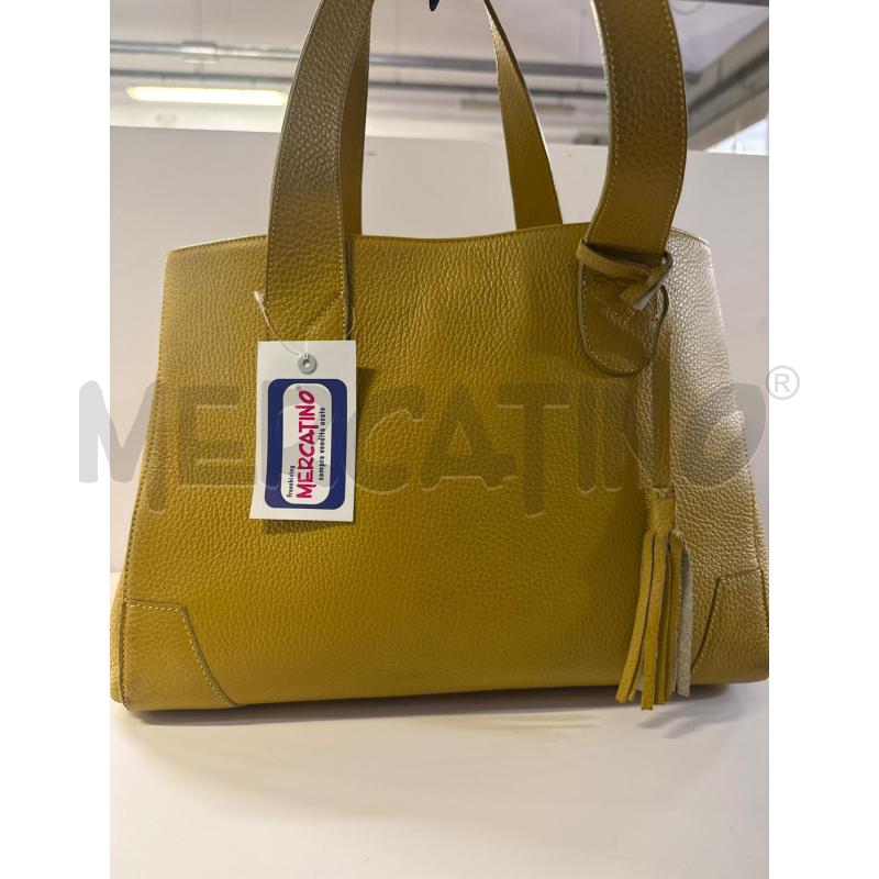 BORSA DONNA # PELLE MAXIMA GIALLA  | Mercatino dell'Usato Vinci - fraz. sovigliana 1