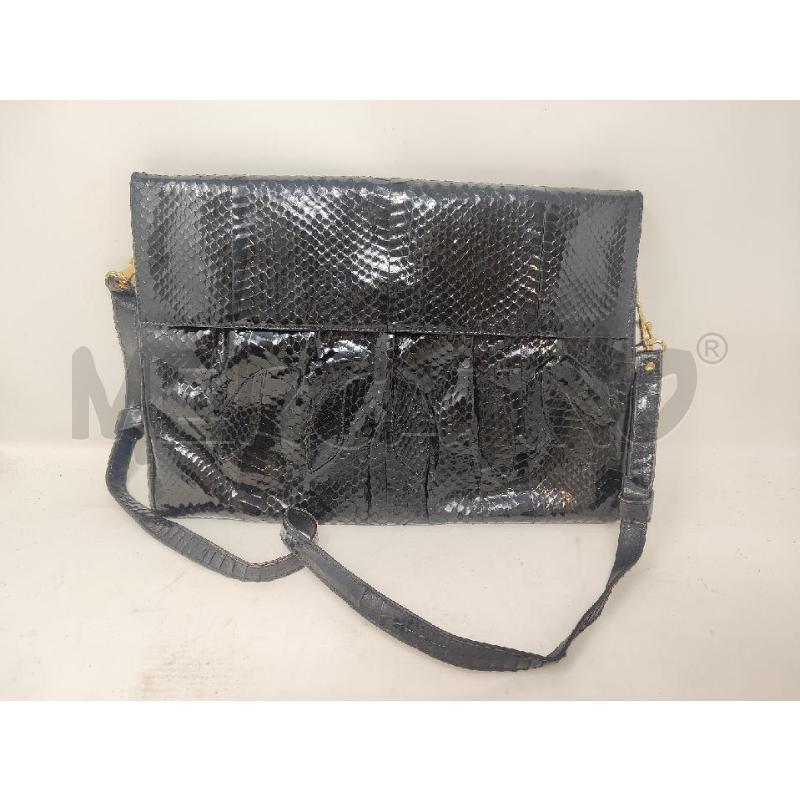 BORSA DONNA # PELLE NERA BUSTA FOGLIE | Mercatino dell'Usato Vinci - fraz. sovigliana 1