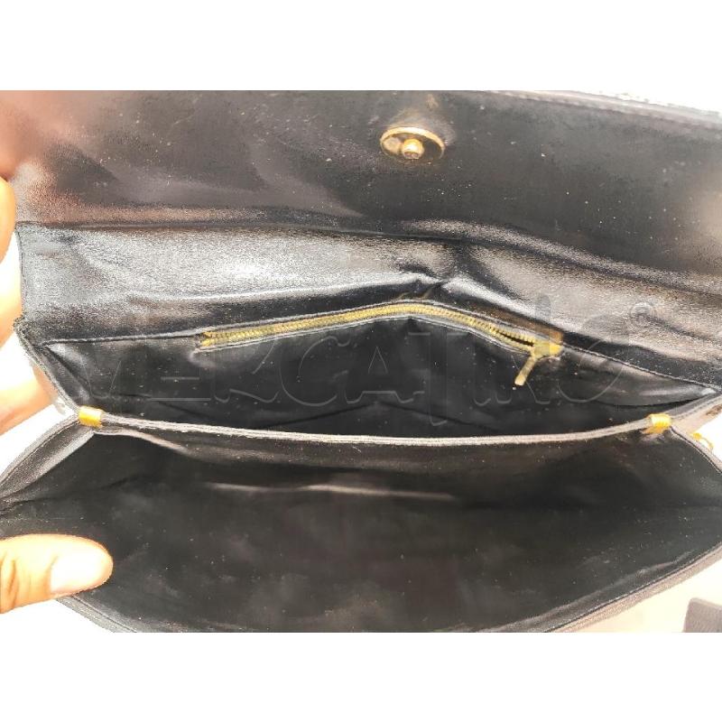 BORSA DONNA # PELLE NERA BUSTA FOGLIE | Mercatino dell'Usato Vinci - fraz. sovigliana 2