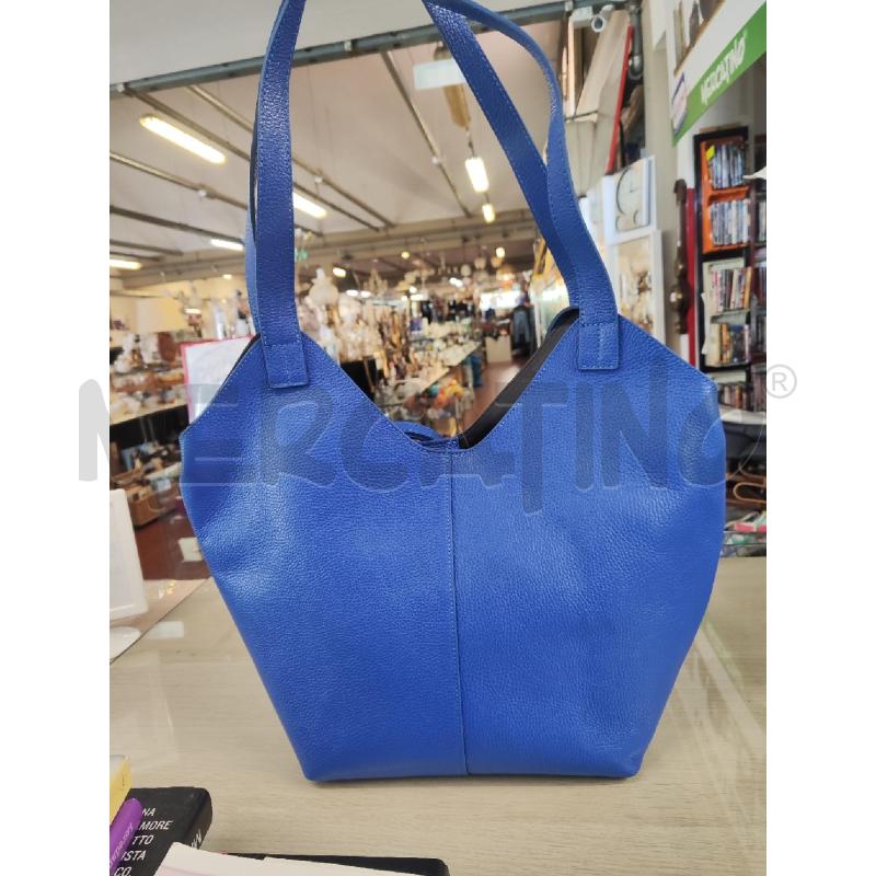 BORSA DONNA # PELLE TURCHESE NUOVA 2 MANICI LUNGHI | Mercatino dell'Usato Vinci - fraz. sovigliana 1