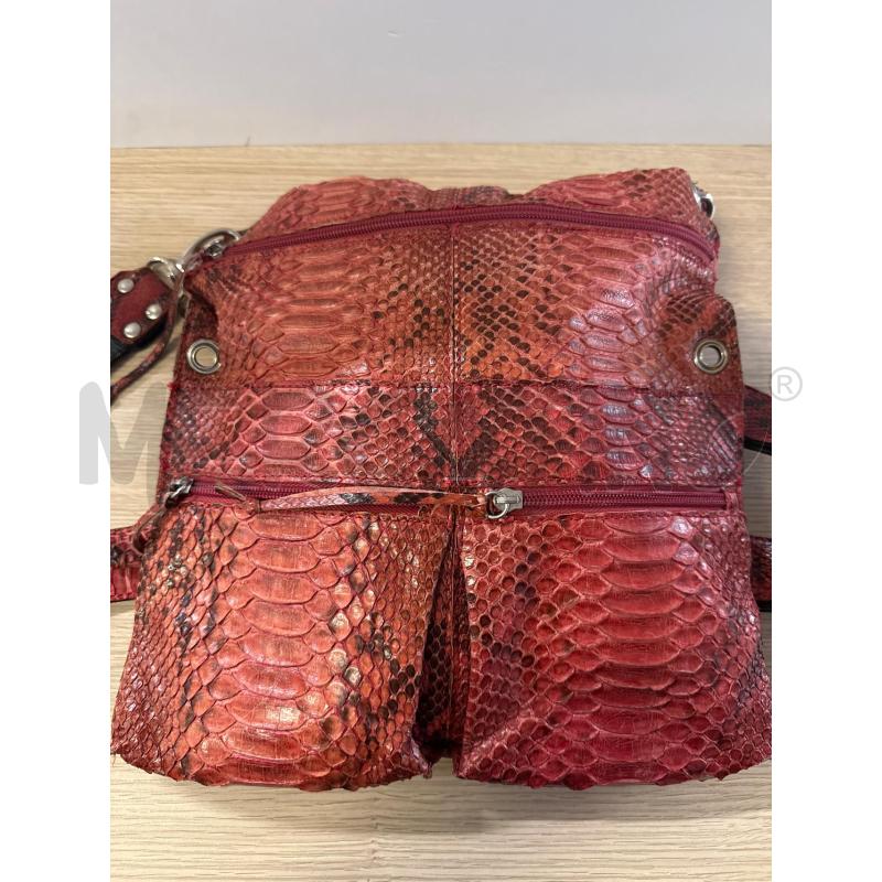 BORSA DONNA # TRACOLLA PITONE ROSA 3 ZIP | Mercatino dell'Usato Vinci - fraz. sovigliana 1