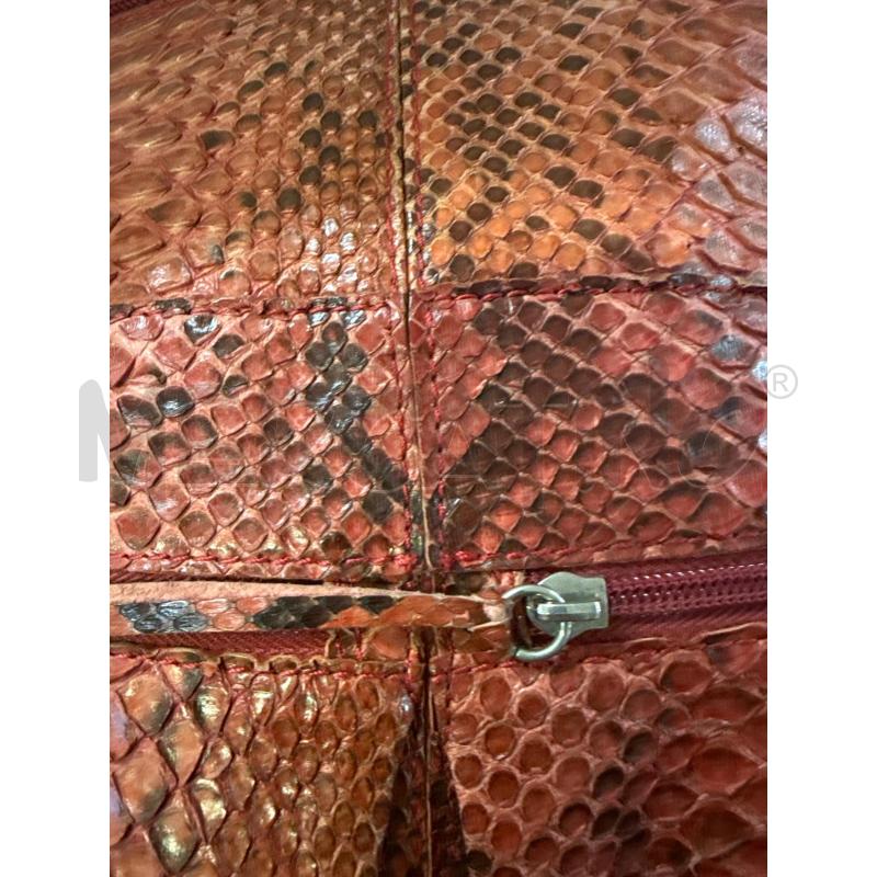 BORSA DONNA # TRACOLLA PITONE ROSA 3 ZIP | Mercatino dell'Usato Vinci - fraz. sovigliana 2