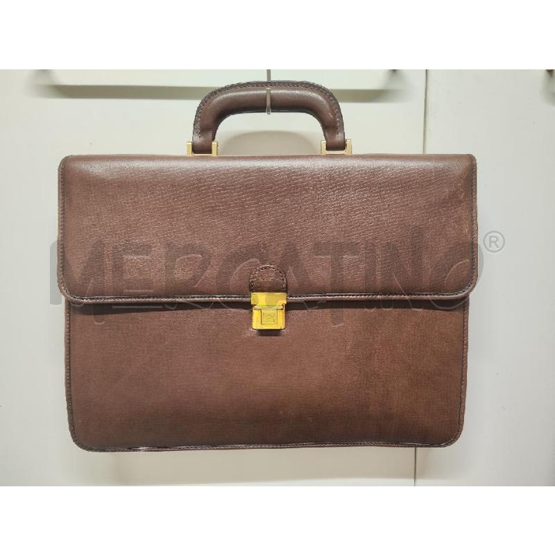 BORSA UOMO 24 ORE GHERADINI PELLE MARRONE | Mercatino dell'Usato Vinci - fraz. sovigliana 1