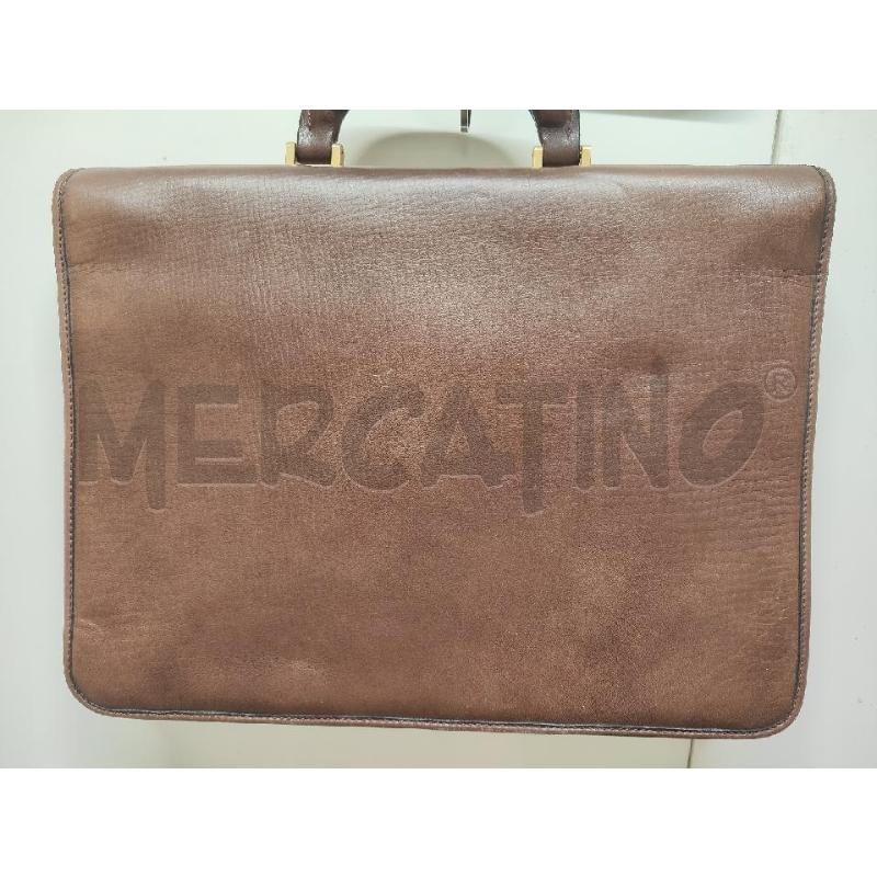 BORSA UOMO 24 ORE GHERADINI PELLE MARRONE | Mercatino dell'Usato Vinci - fraz. sovigliana 5