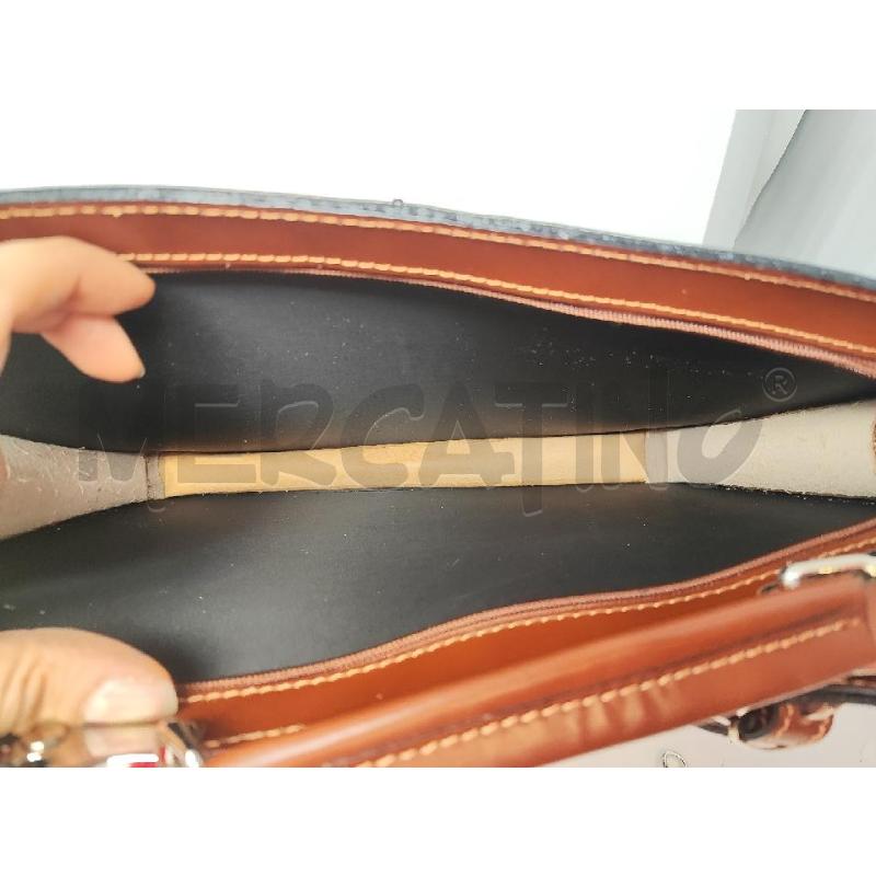 BORSA UOMO 24 ORE PELLE MARRONE NUOVA  | Mercatino dell'Usato Vinci - fraz. sovigliana 2