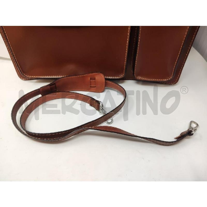 BORSA UOMO 24 ORE PELLE MARRONE NUOVA  | Mercatino dell'Usato Vinci - fraz. sovigliana 3