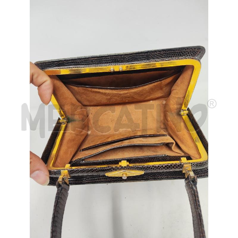 BORSETTA DONNA VINTAGE PELLE MARRONE A MANO | Mercatino dell'Usato Vinci - fraz. sovigliana 3