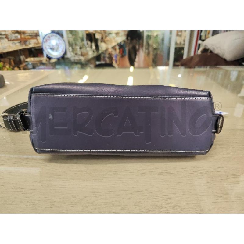 BORSETTA DONNA # TREMP PELLE BLU CHIUSURA A SCATTO | Mercatino dell'Usato Vinci - fraz. sovigliana 2