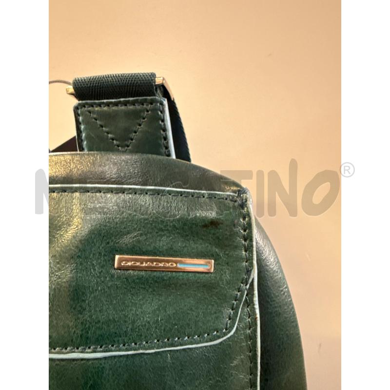 BORSETTA TRACOLLA PIQUADRO PELLE VERDE  | Mercatino dell'Usato Vinci - fraz. sovigliana 2