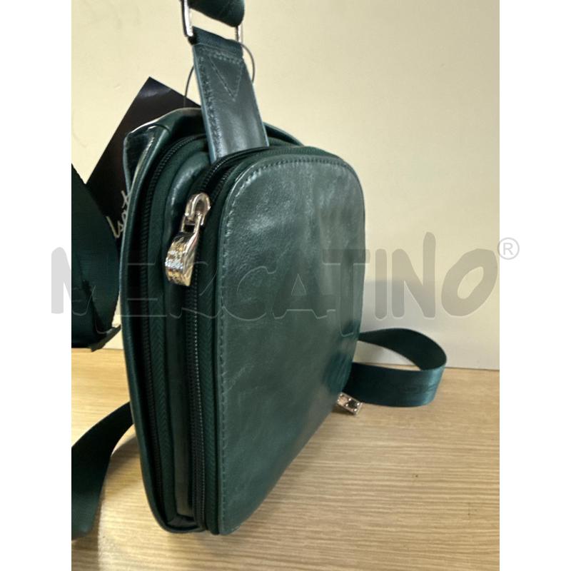 BORSETTA TRACOLLA PIQUADRO PELLE VERDE  | Mercatino dell'Usato Vinci - fraz. sovigliana 3
