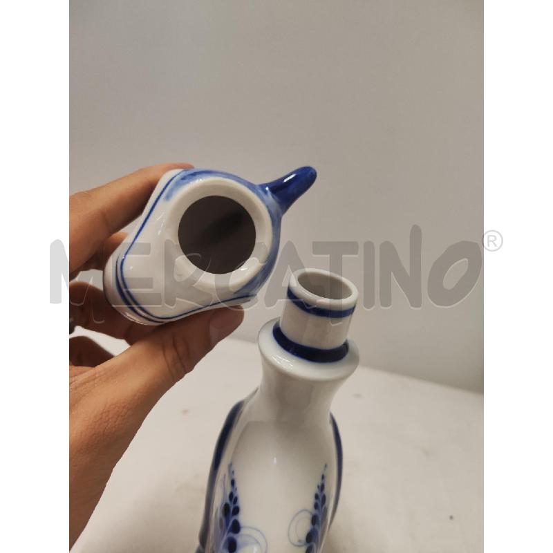 BOTTIGLIETTA CERAMICA DRAGHETTO DECORO BLU | Mercatino dell'Usato Vinci - fraz. sovigliana 3