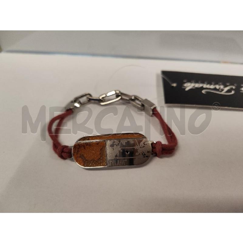 BRACCIALETTO 1 CLASSE PLACCA OVALE CORDINO ROSA | Mercatino dell'Usato Vinci - fraz. sovigliana 1