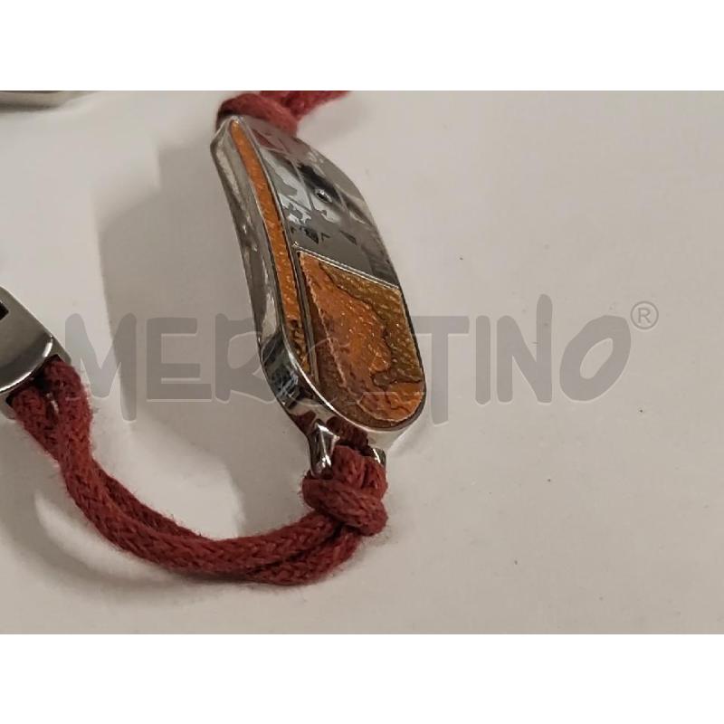 BRACCIALETTO 1 CLASSE PLACCA OVALE CORDINO ROSA | Mercatino dell'Usato Vinci - fraz. sovigliana 2