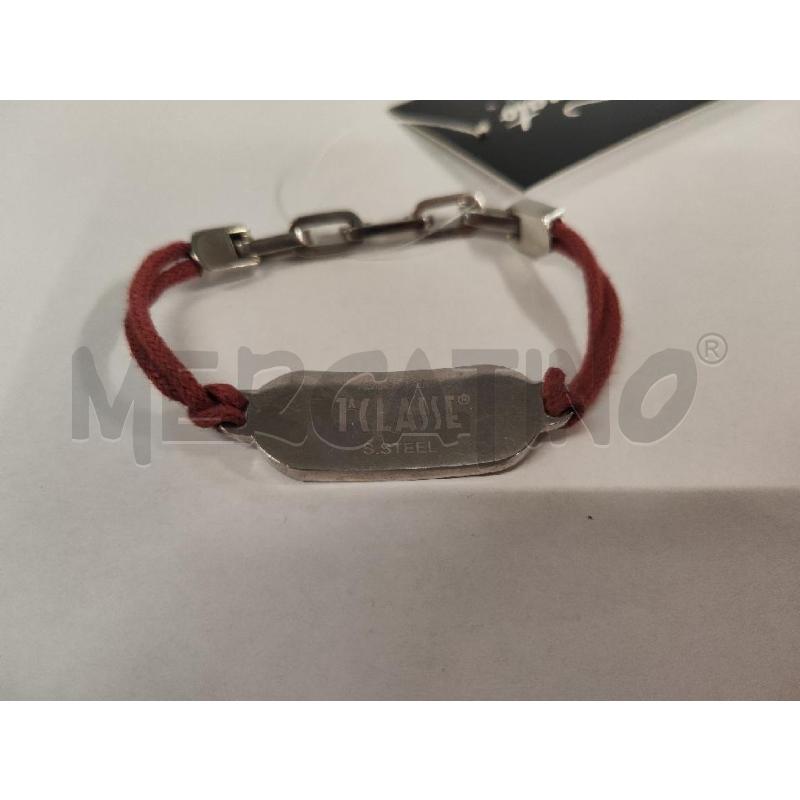 BRACCIALETTO 1 CLASSE PLACCA OVALE CORDINO ROSA | Mercatino dell'Usato Vinci - fraz. sovigliana 3