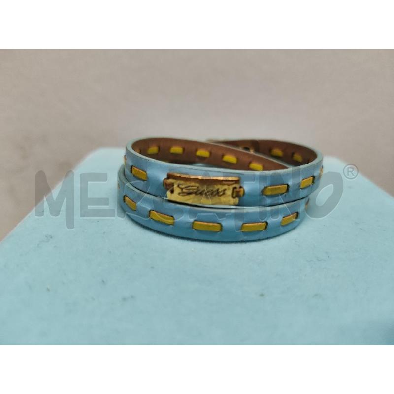 BRACCIALETTO GUESS PELLE AZZURRO  | Mercatino dell'Usato Vinci - fraz. sovigliana 2